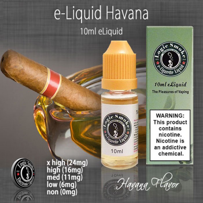 Logic Smoke 10ml Vape Juice Havana Cigar e Liquid Flavor